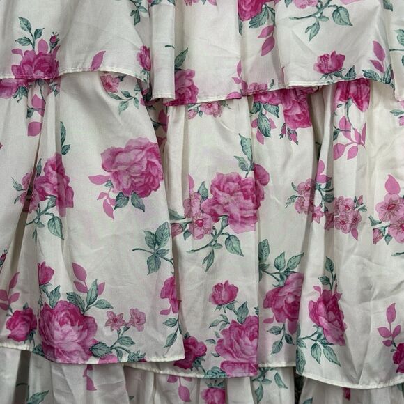 Love Shack Fancy Dress Women Small White Pink Floral Elise‎ Cottagecore Feminine - Picture 6 of 9